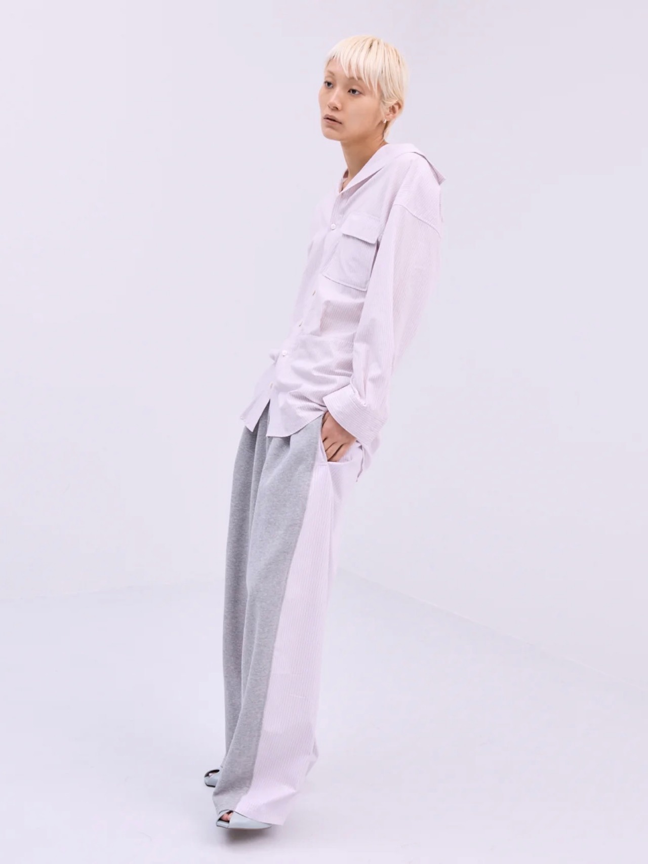 【26SS】THINGS THAT MATTER シングスザットマター / スウェット パンツ / LIGHT STRIPE SWEAT PANTS - 4