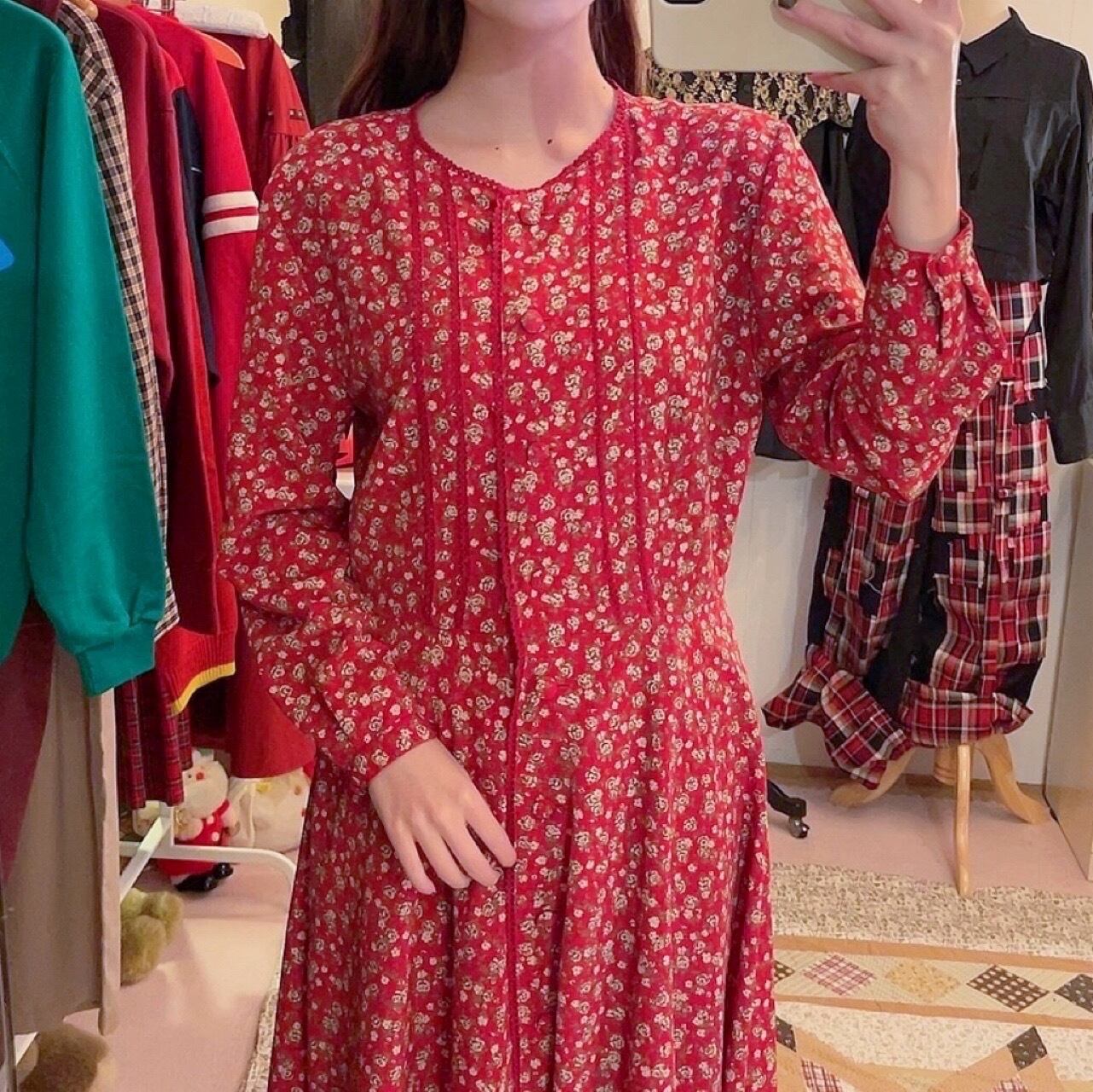 white mini rose long one-piece