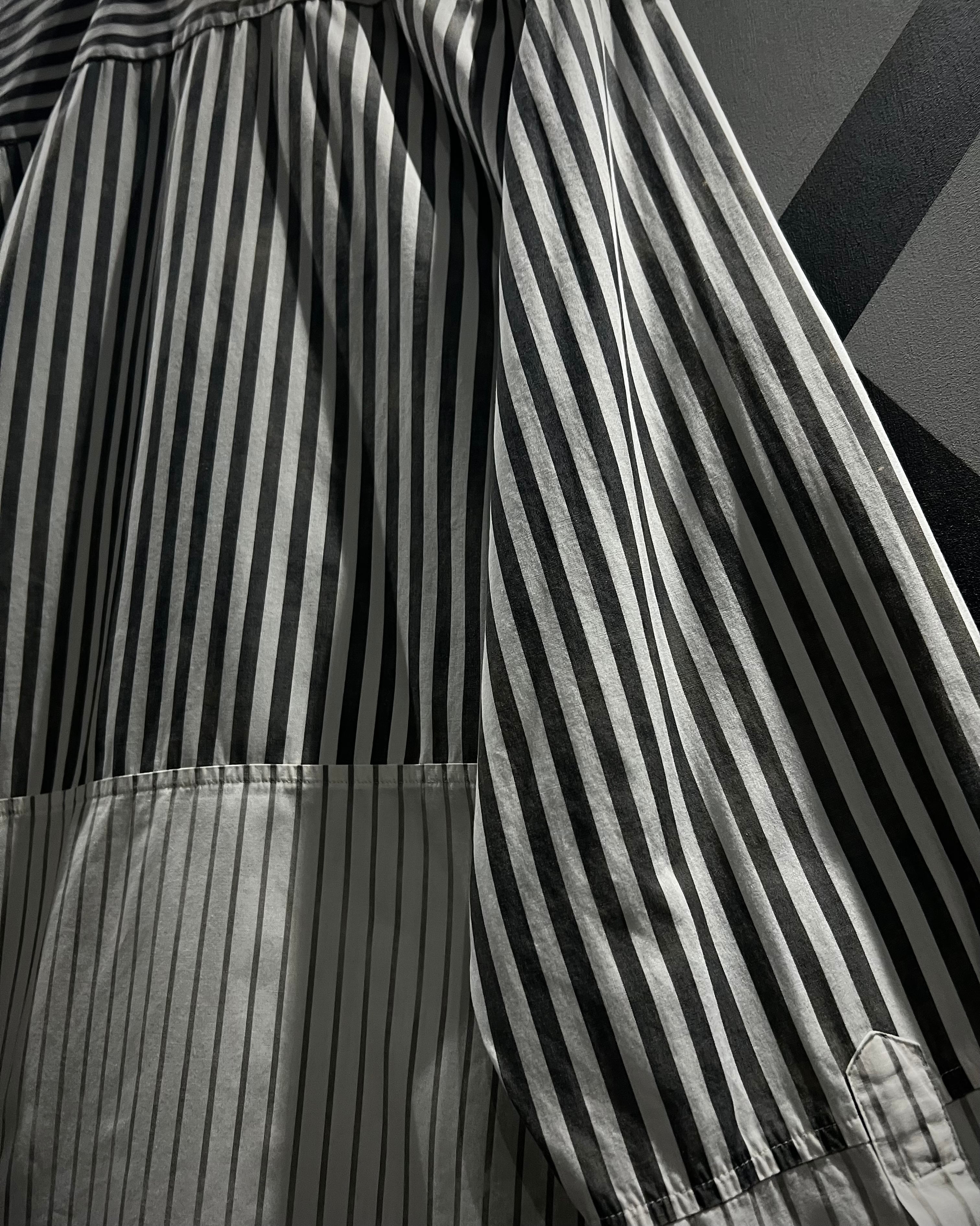 X VINTAGE】90's “Paul Smith” Switching Design L/S Stripe Shirt