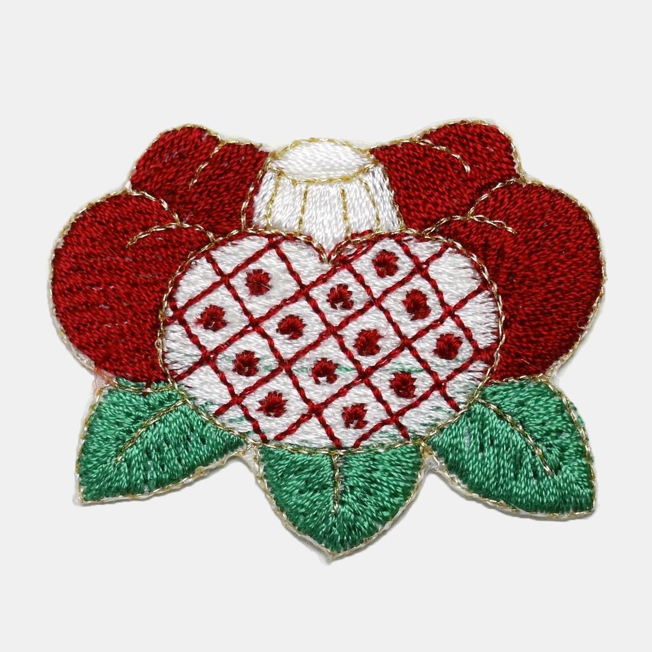 作り帯 刺繍 椿 キラキラ 江戸刺繍 帯留 椿 紫陽花 江上工房 : 小粋屋東京 作り帯 刺繍 椿