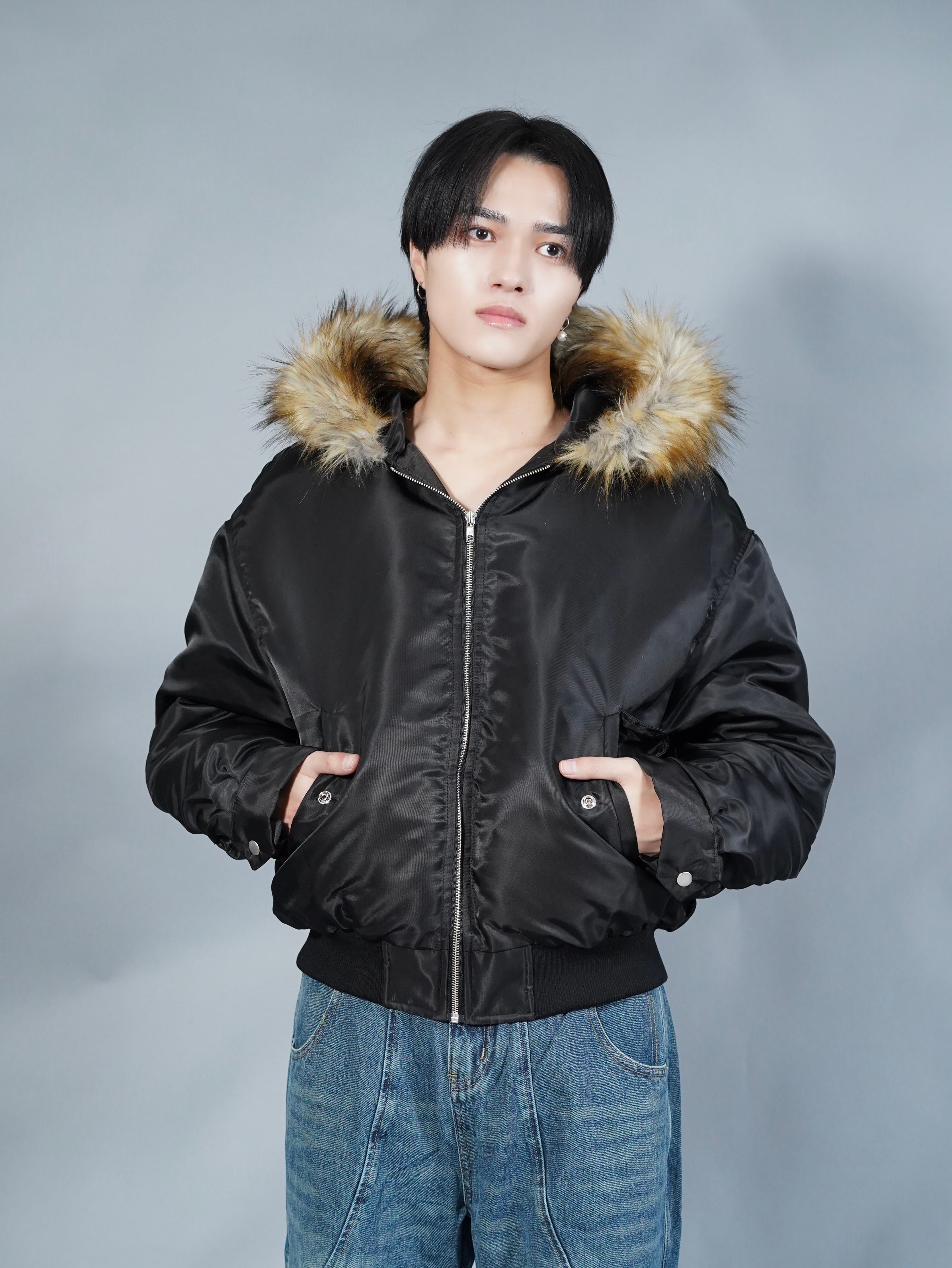 K*A様 ALUDE韓国風ジャケット ALUDE SELECT】short fur flight jacket | 【ALUDE】韓国メンズ