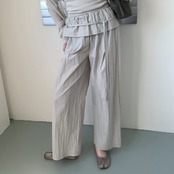 Élan Drawstring Gather Pants F0606