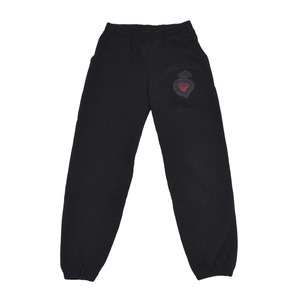 【WHEN SMOKE CLEARS】LEATHER HEART PANTS(BLACK/RED)