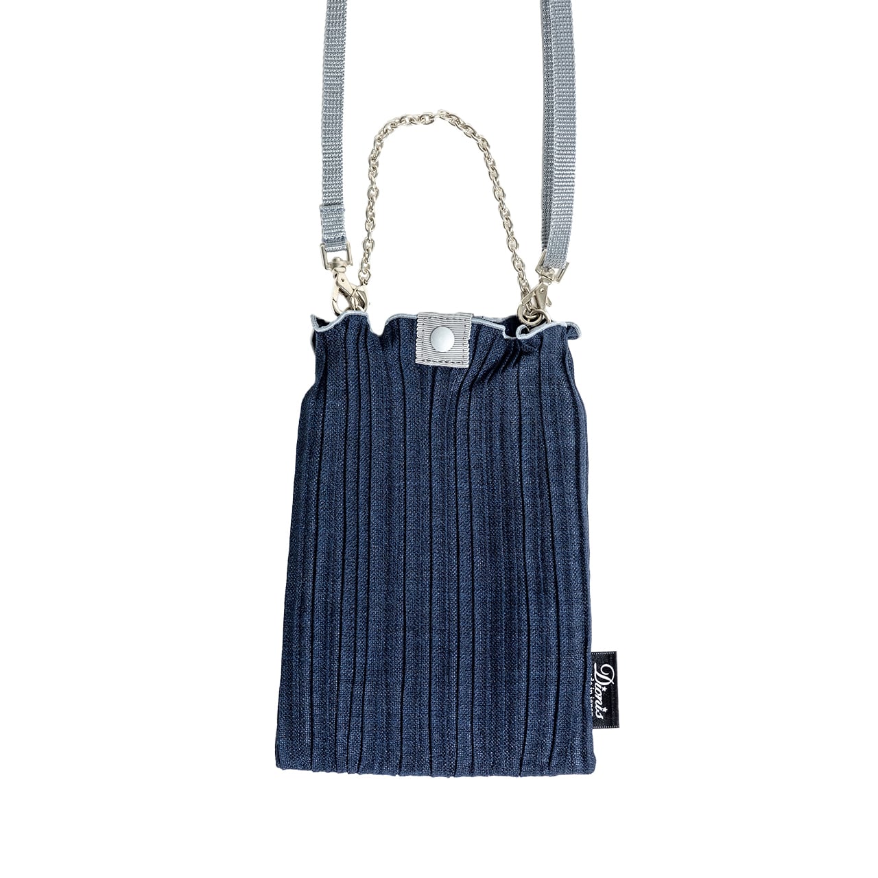 D:ECO ストレートプリーツ2WAYミニショルダー&チャーム(DECO-880+ DCA-817)#205ネイビー