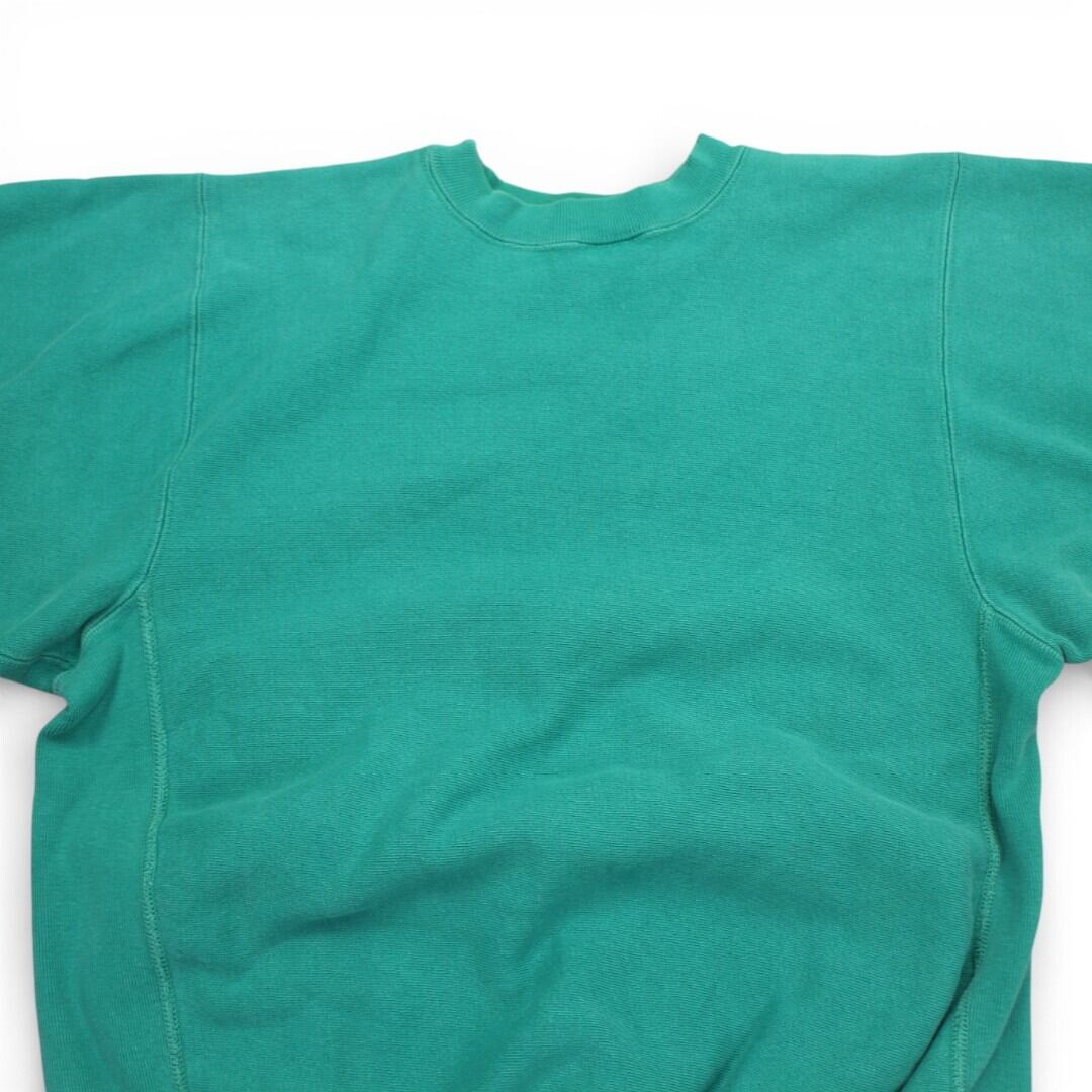 古着 80s USA製 Champion Reverse Weave Warmup Crew Neck Green