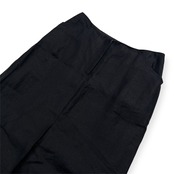 Les Copains レコパン イタリア製 麻100% リネン ロング スカート サイズ 42 /ブラック/レディース