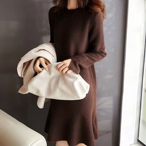 ニット ミニ ワンピース レディース 秋冬 韓国 きれいめ おしゃれ 大人 かわいい フェミニン フォーマル フレアニット ドレス 大人可愛い 大人女子