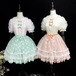 ゆめかわ♡全3カラー　ドット柄ロリータスカート　suka25