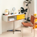 韓国 メイクアップキャビネット ヴィンテージ レトロモダン コンパクト 一人暮らし サイドテーブル