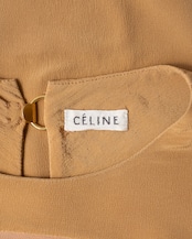 〈CÉLINE〉Short-Sleeve Dress