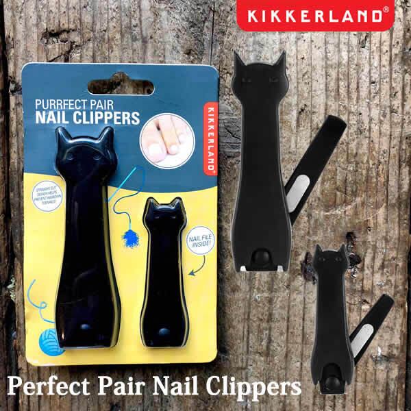 Perfect Pair Nail Clippers パーフェクトペアネイルクリッパー 黒猫 爪切り KIKKERLAND DETAIL