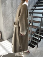 【25aw】Wool 100% High-neck Long Coat_2colors