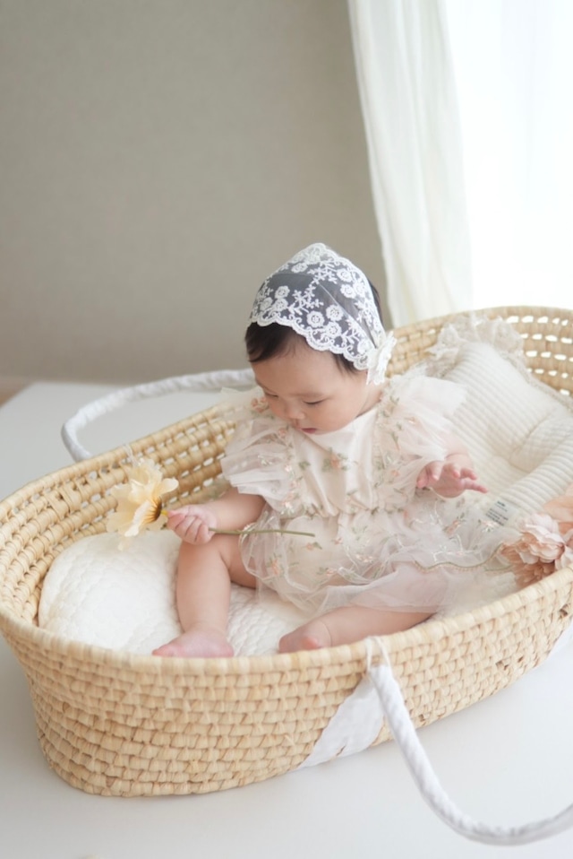 即納flower tulle rompers 3color 一部お取り寄せ