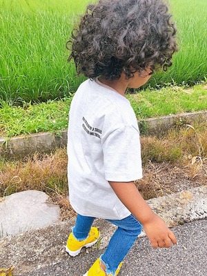 Kids seed T-shirt《 vintage black 》