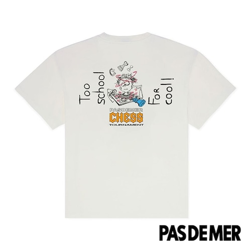 【PAS DE MER/パドゥメ】CHESS T-SHIRT Tシャツ / WHITE / SS26-14031