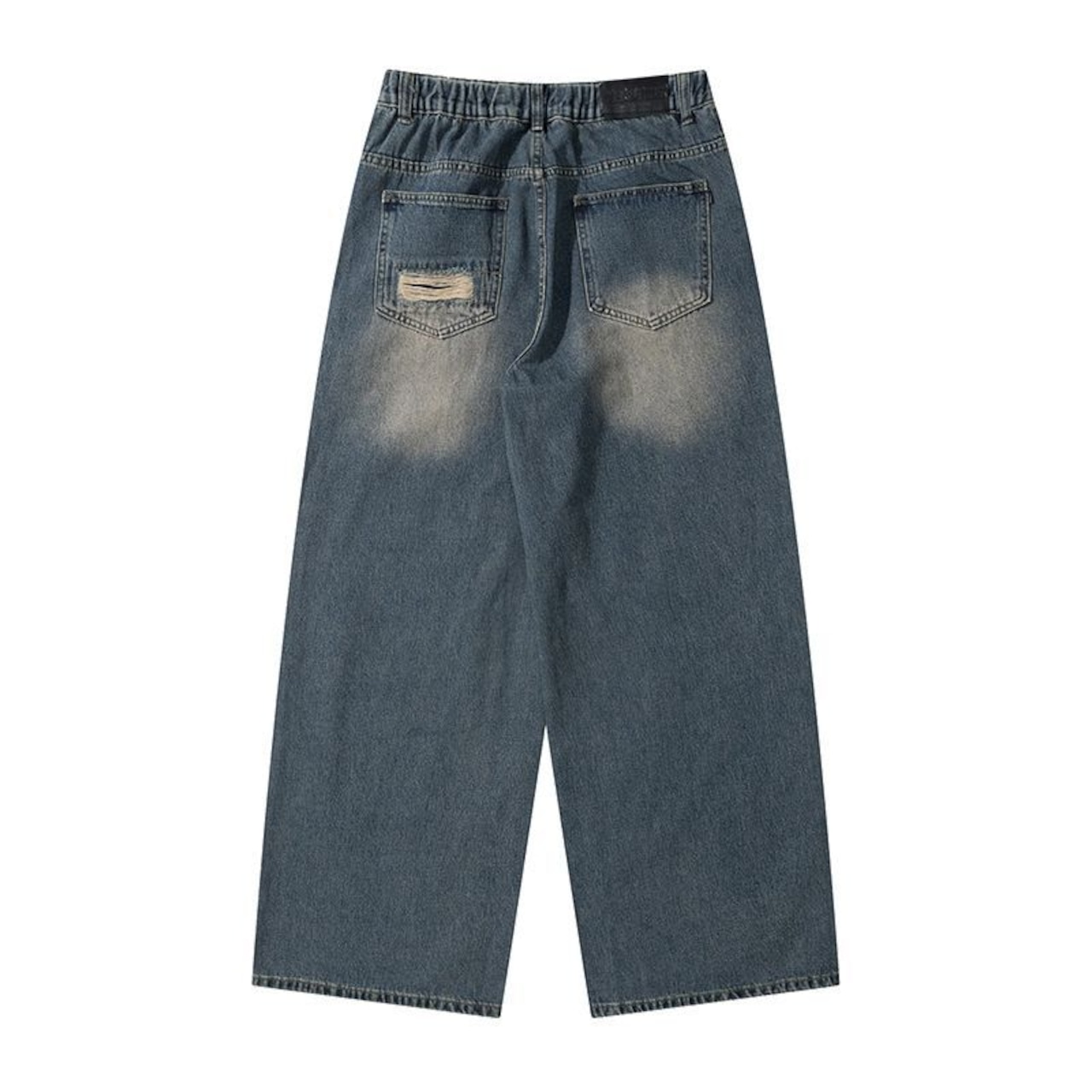 ストリート ウォッシュド リップド ジーンズ P147