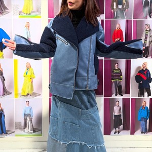 アウラアイラ AULA AILA SHAWL COLLAR RIDERS JACKET