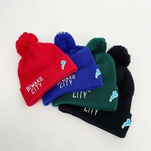 BIWAKO CITY / PON PON KNIT CAP