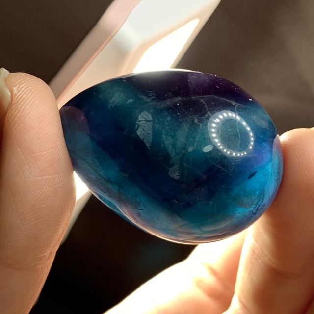 T24.ブルー系♪グラデーションフローライトたまご