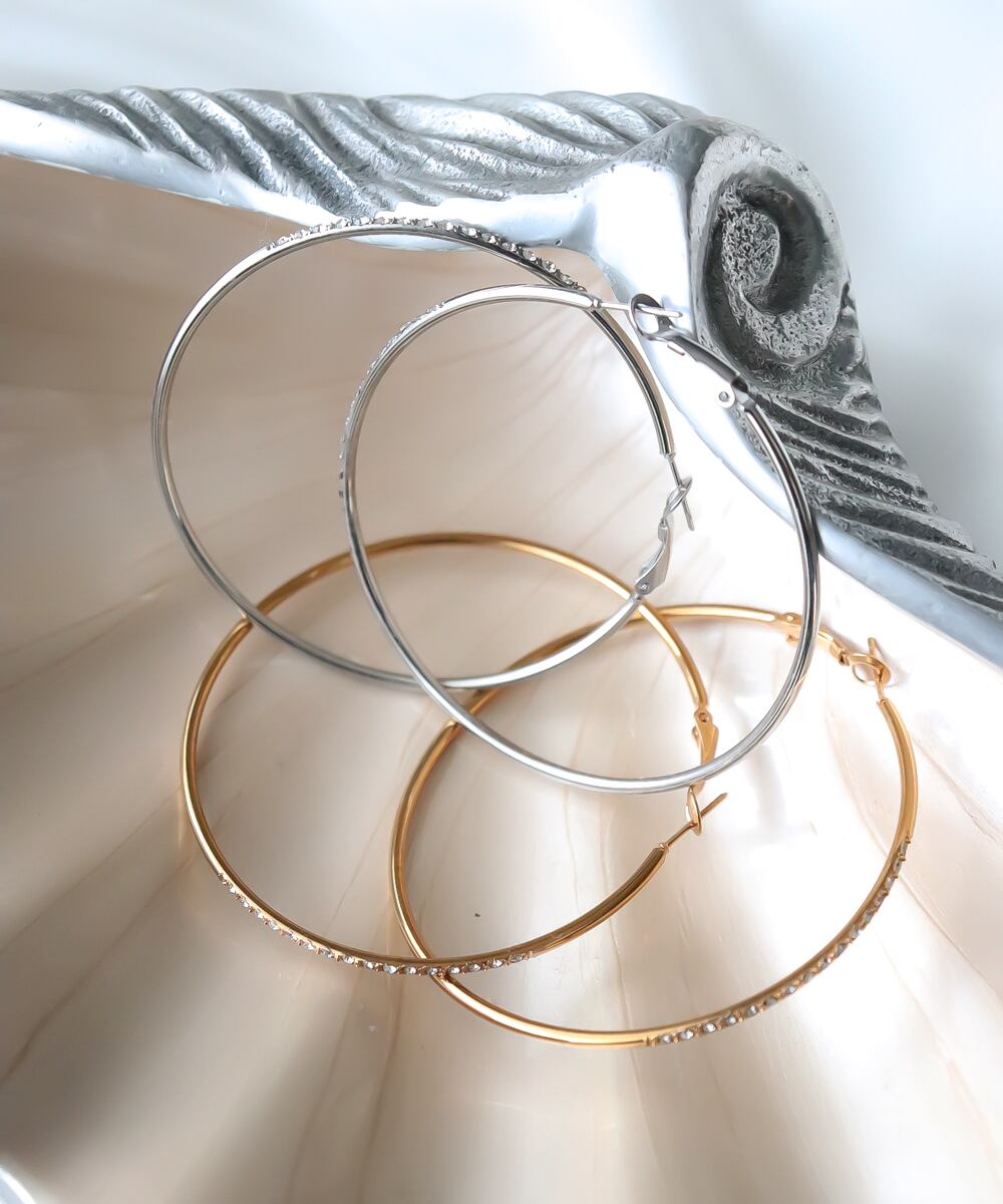 サージカルステンレス フープピアス