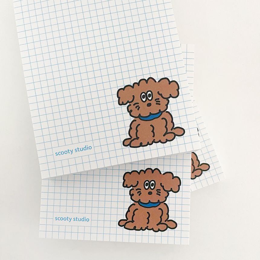 scooty studio] charlie メモパッド（全3種） | moim - 韓国雑貨や小物