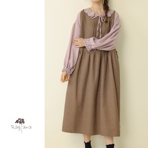 小花柄 エプロンワンピース 2col Y 260023