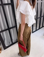 【新作5％OFF・3日間】High-waist Cotton Pants_2colors