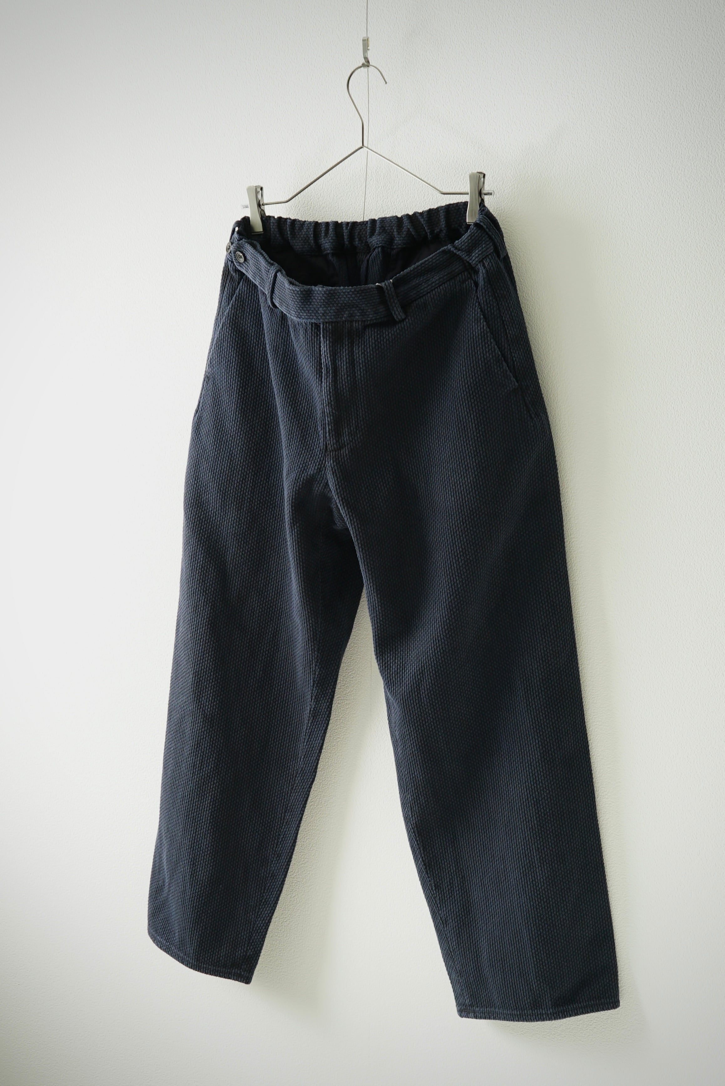 COLINA Sashiko Side Seamless Slacks サイズM Sashiko / Side Seamless Slacks (墨+INDIGO) | C O L I N A