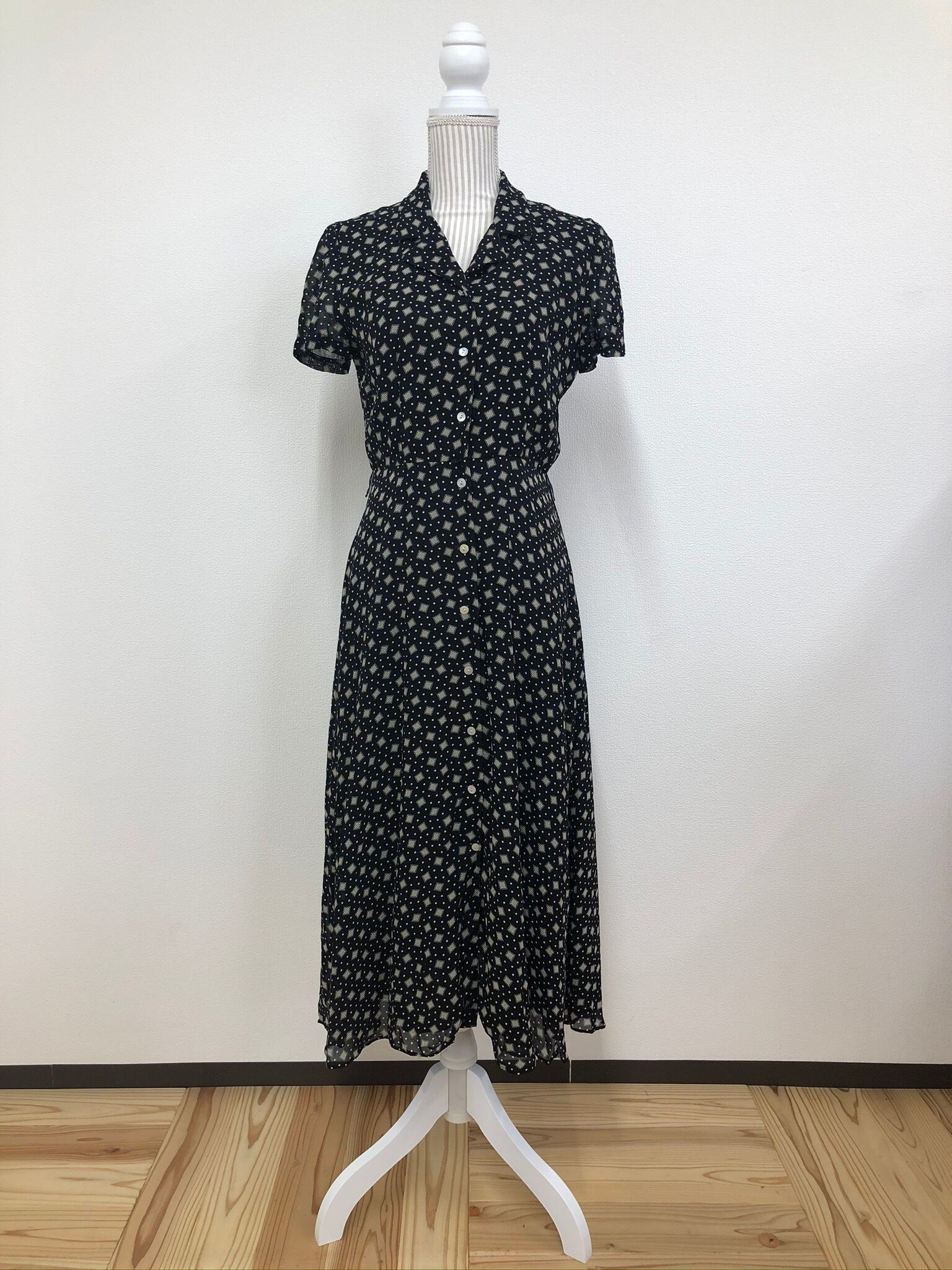 【Talbot】monotone print dress
