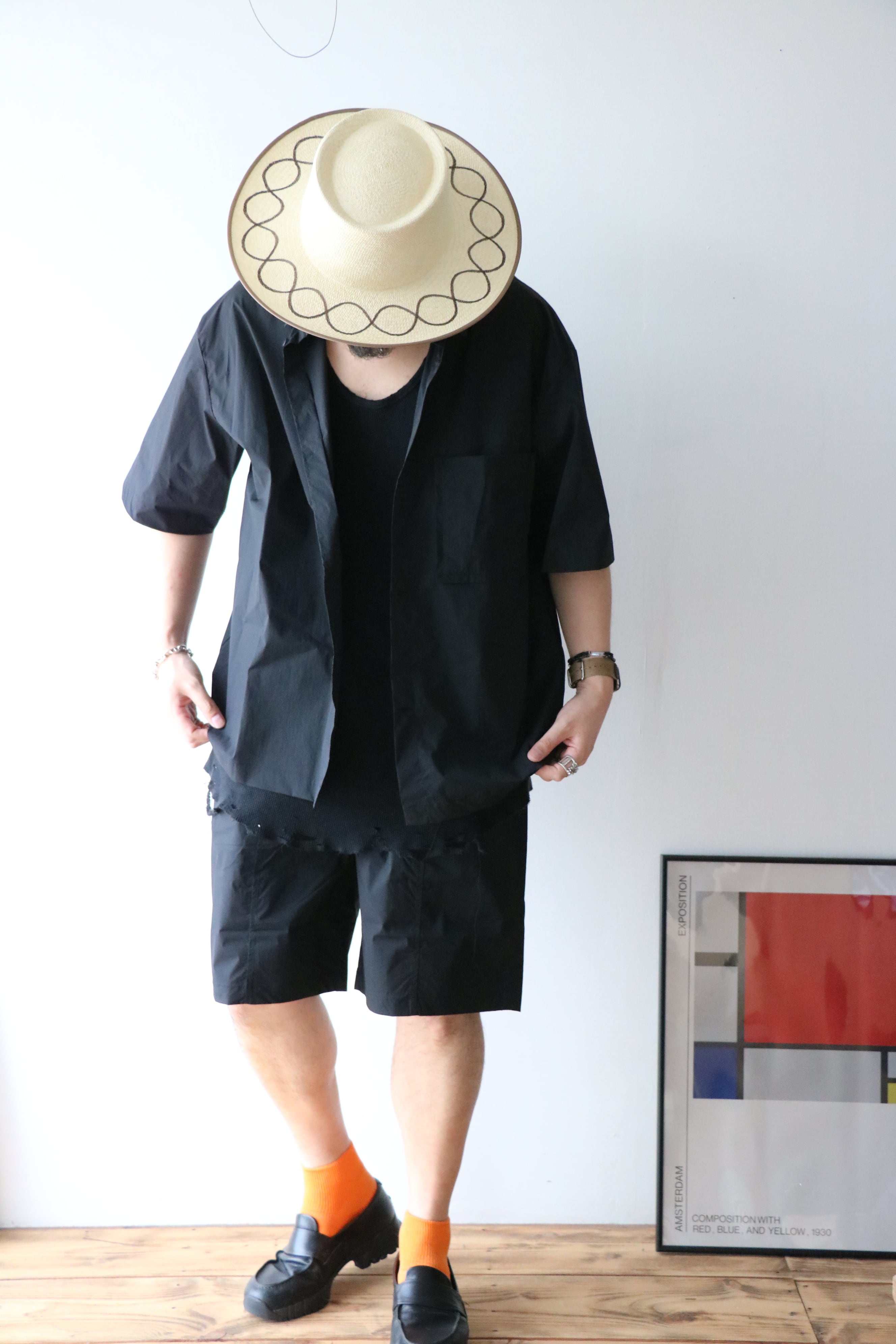 STILL BY HAND -Nylon Short Sleeve Shirts- / SH02262 / スティルバイ