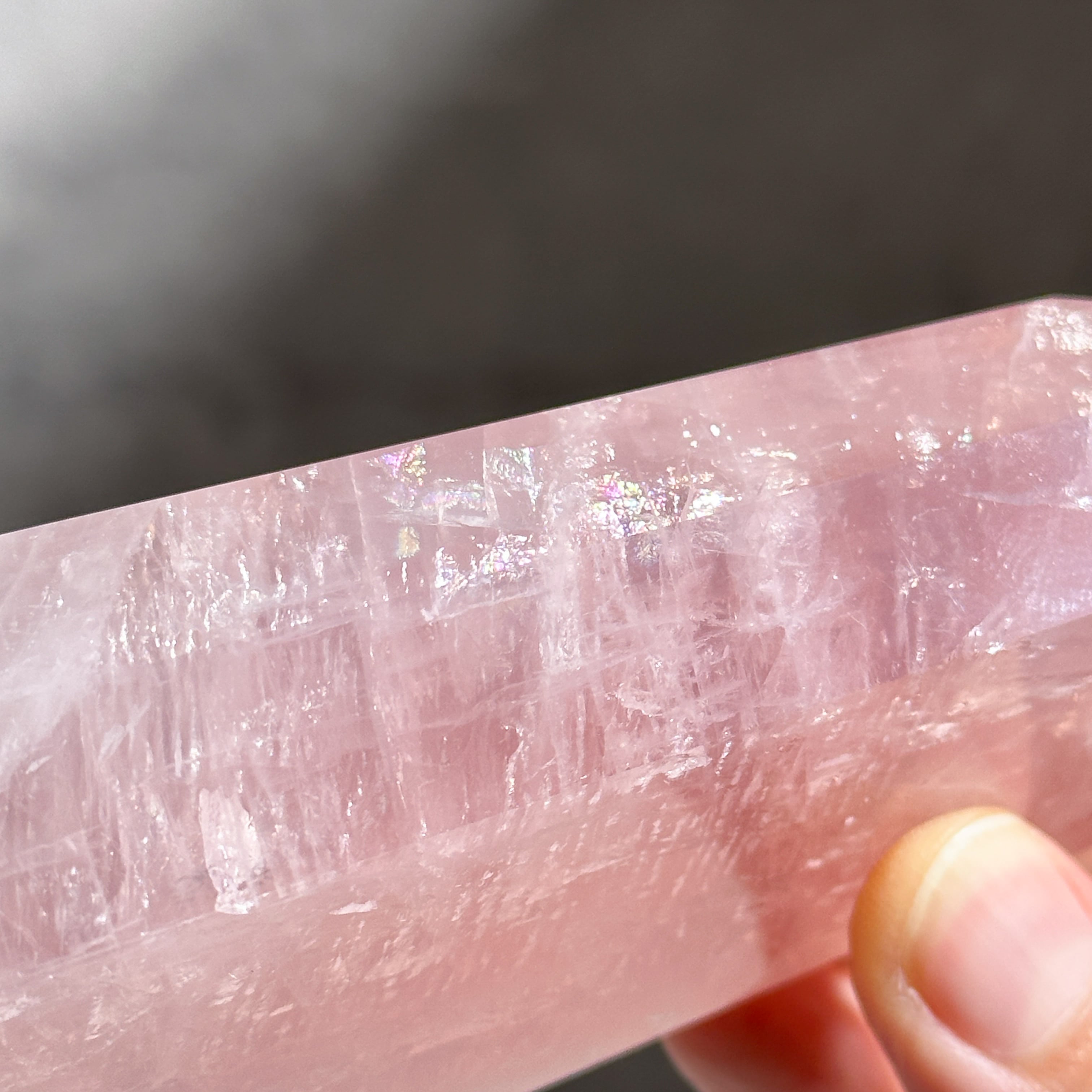 Big【高品質】バイーア産ローズクォーツ タワー13◇ Rose Quartz