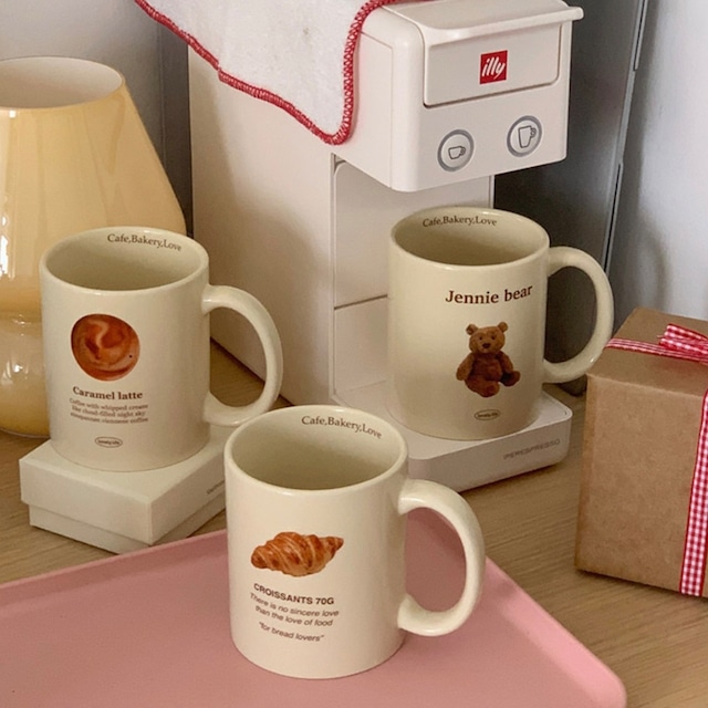 vanilla bakery mug 3types / バニラ ベーカリー マグカップ レトロ コップ おうちカフェ 韓国雑貨