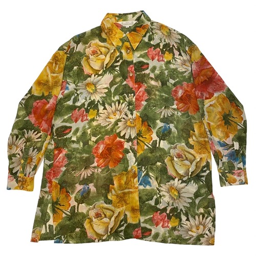 "POLA amian" 花柄シャツ