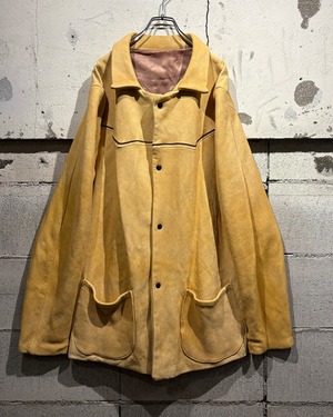 【Caka otto】50's〜60's Vintage "Custom made" Deer Skin Western Detail Leather Jacket