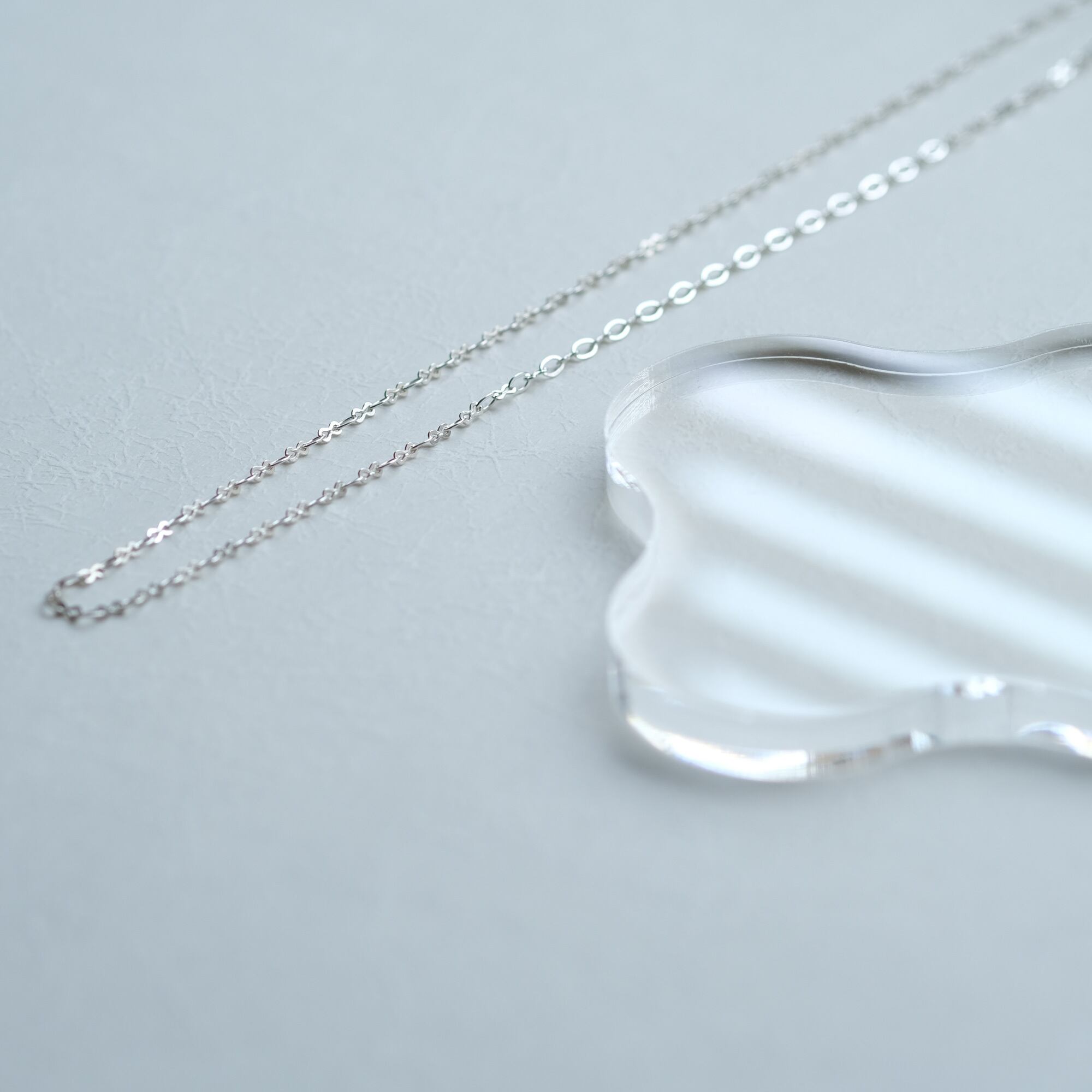 8の字 ＆ オーバル チェーン ネックレス シルバー925 | クラウド