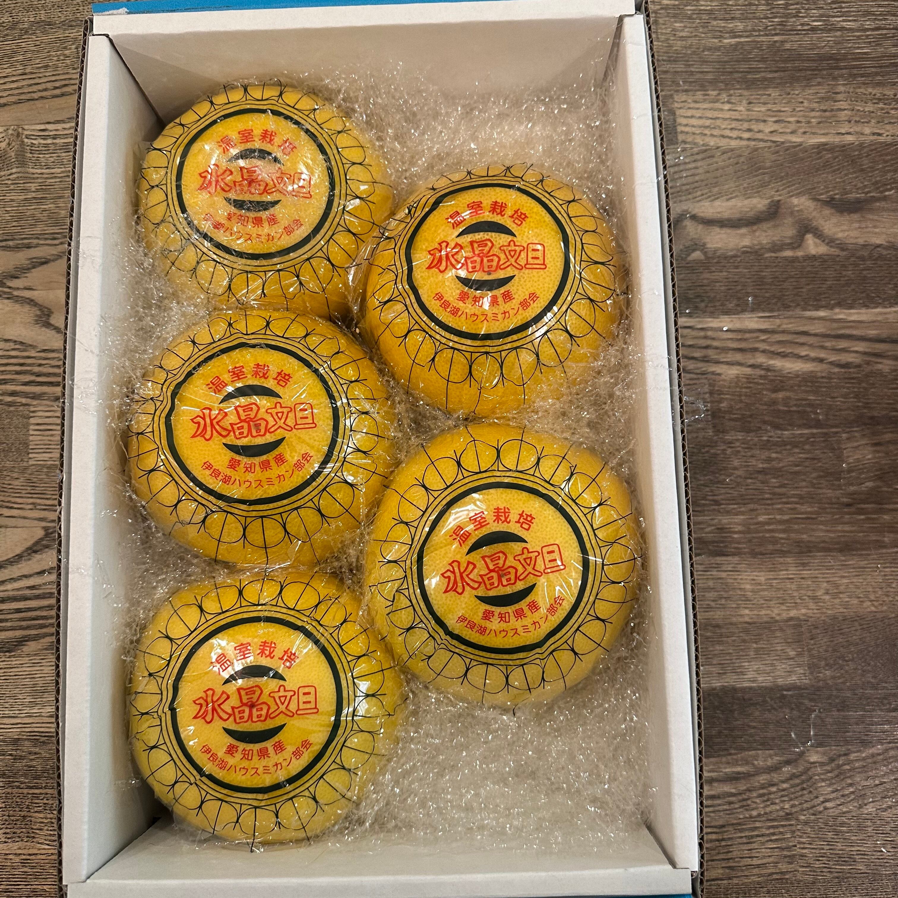 愛知伊良湖 温室栽培 水晶文旦 5個入り