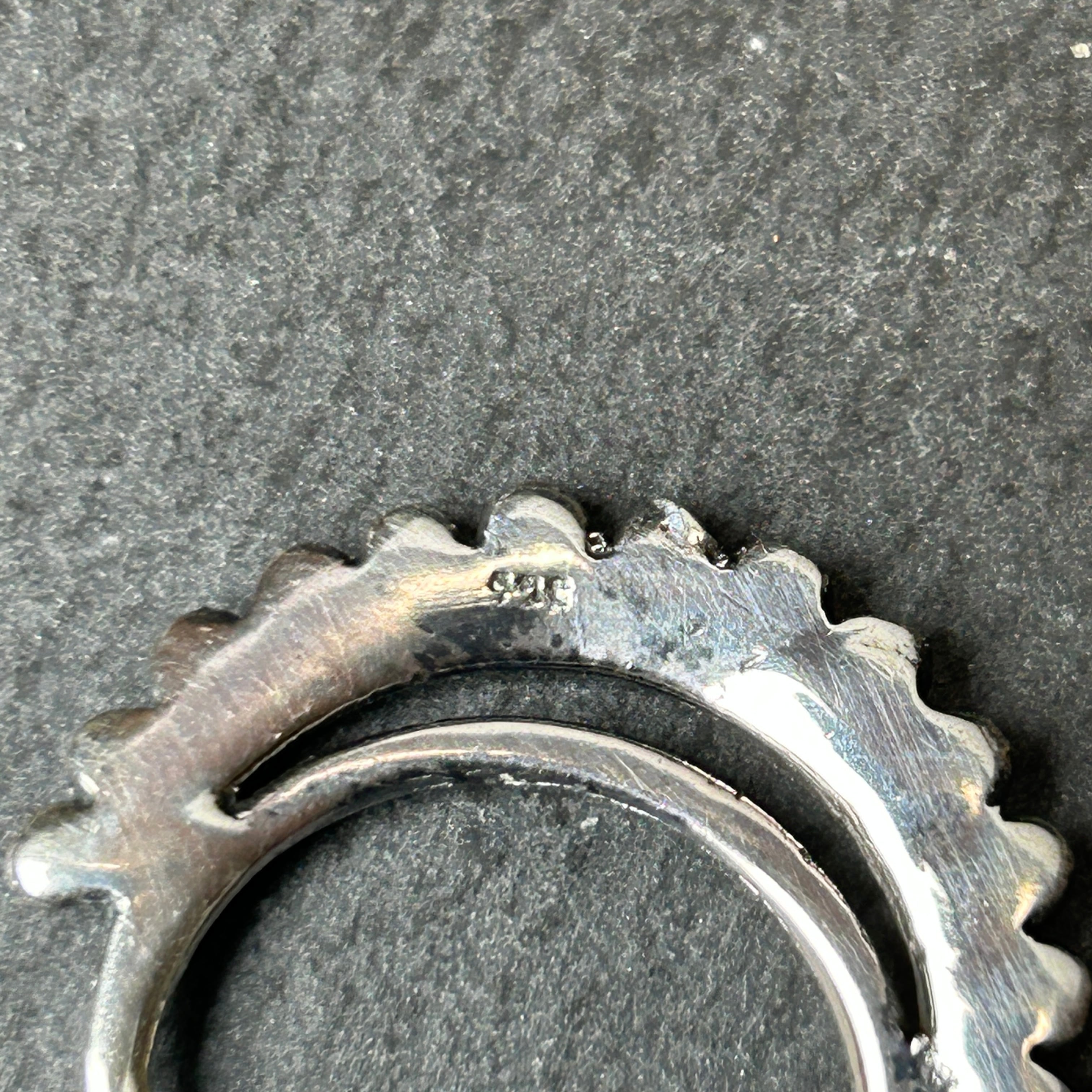 メキシコ タスコ製 Taxco シルバー925 シンプルフープピアス/両耳 メキシコ タスコ製 シルバー925ビッグデザインフープピアス/軽研磨