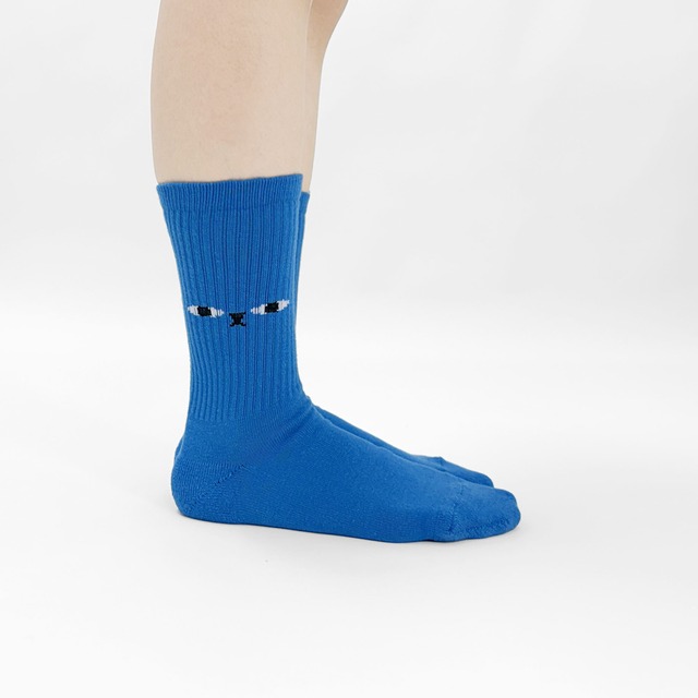 【UMAO】SOCKS BEAR FACE FRENCH BLUE ソックス ベアフェイス フレンチブルー