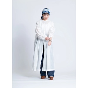 ao / コットンリネンギャザードレス