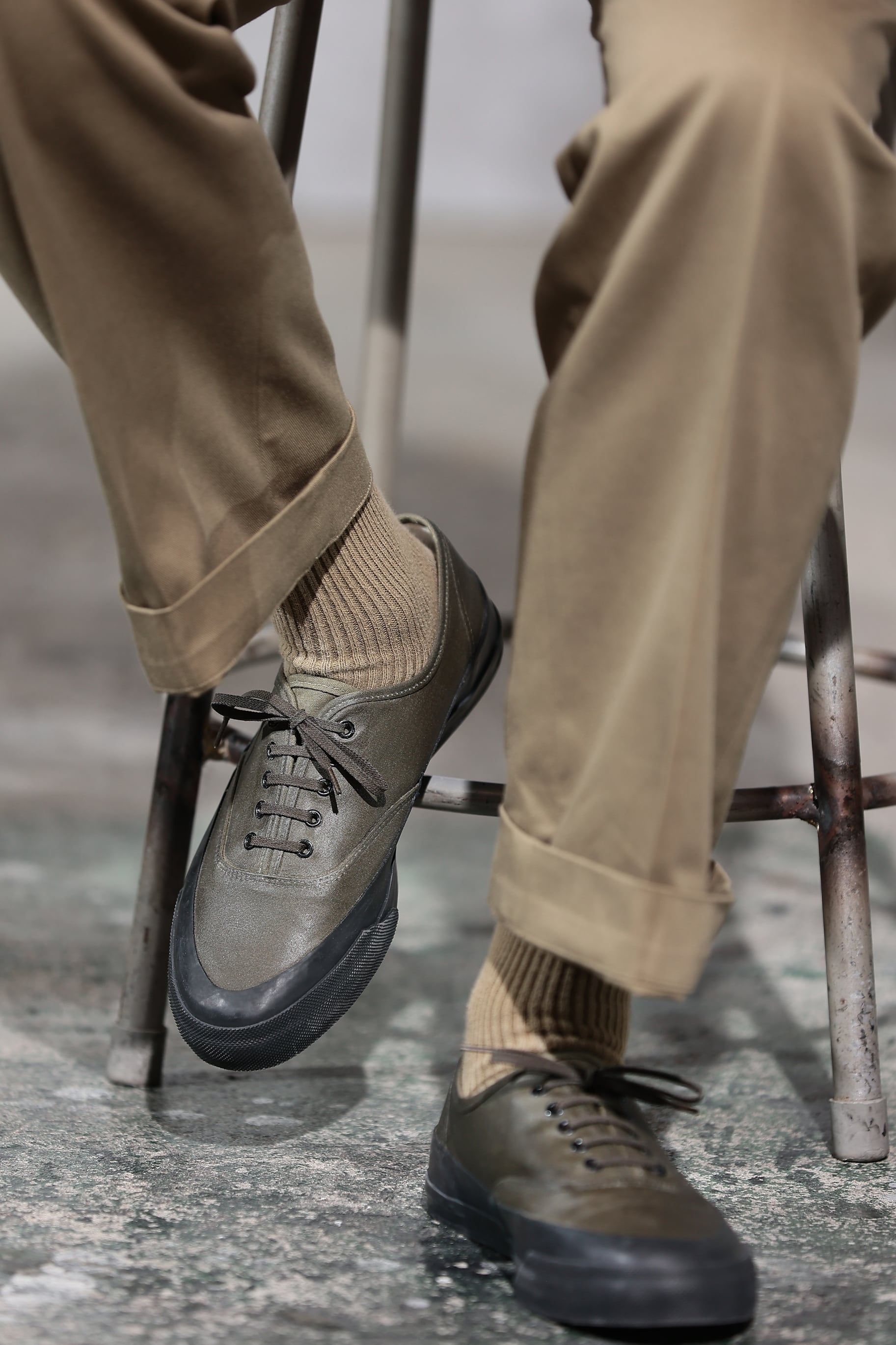 WAXED COTTON P-DECK SHOES | Peanuts&Co