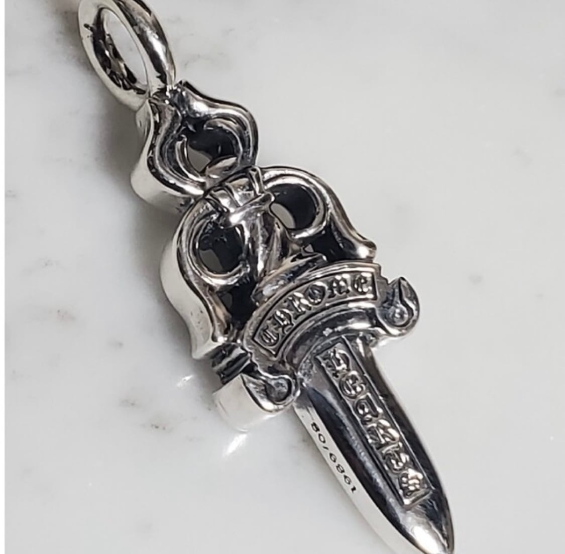 CHROME HEARTS クロムハーツ ダブルダガー ペンダント ネックレス 