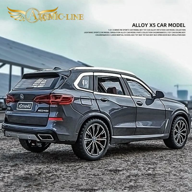 BMW X5 xDrive ミニカー1/24 全4色 ライト点灯 エンジンサウンド 合金