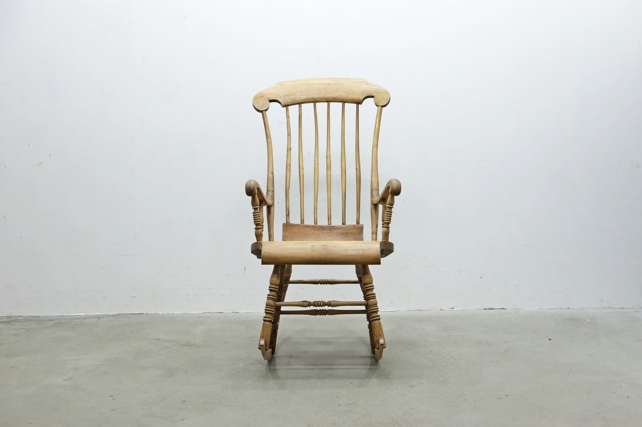 スウェーデン ヴィンテージ パイン材 ロッキングチェア 木製 ラウンジ