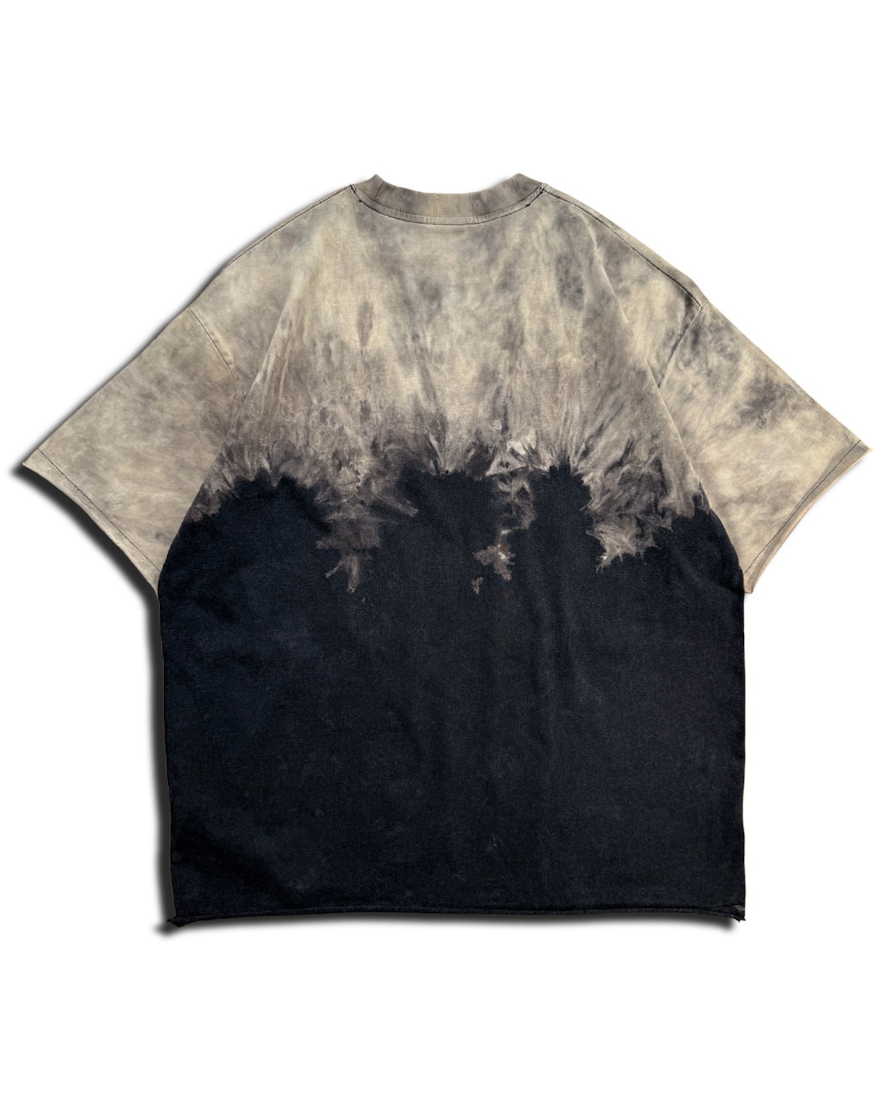 【セットアップ可】タイダイブリーチビッグシルエット半袖Tシャツ Cafe time