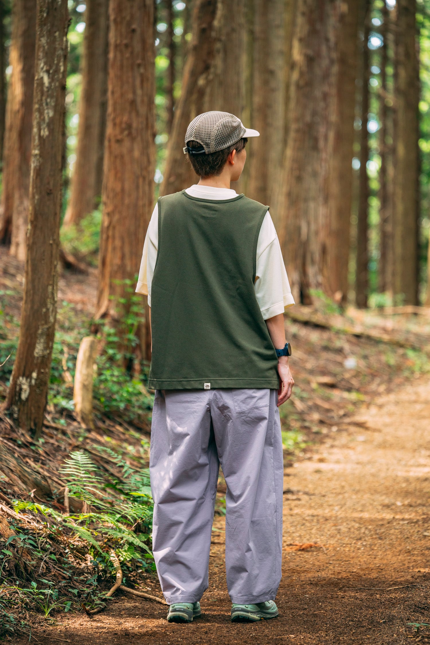 Andante Wide Pant：Color Raisin Grey | TANNUKI Running Wear Shop