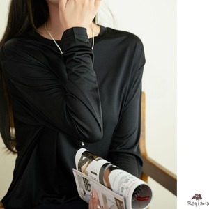 シンプル 長袖Tシャツ M 4col 250352