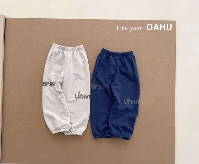 【予約】OAHU ロゴスウェットパンツ 90~170