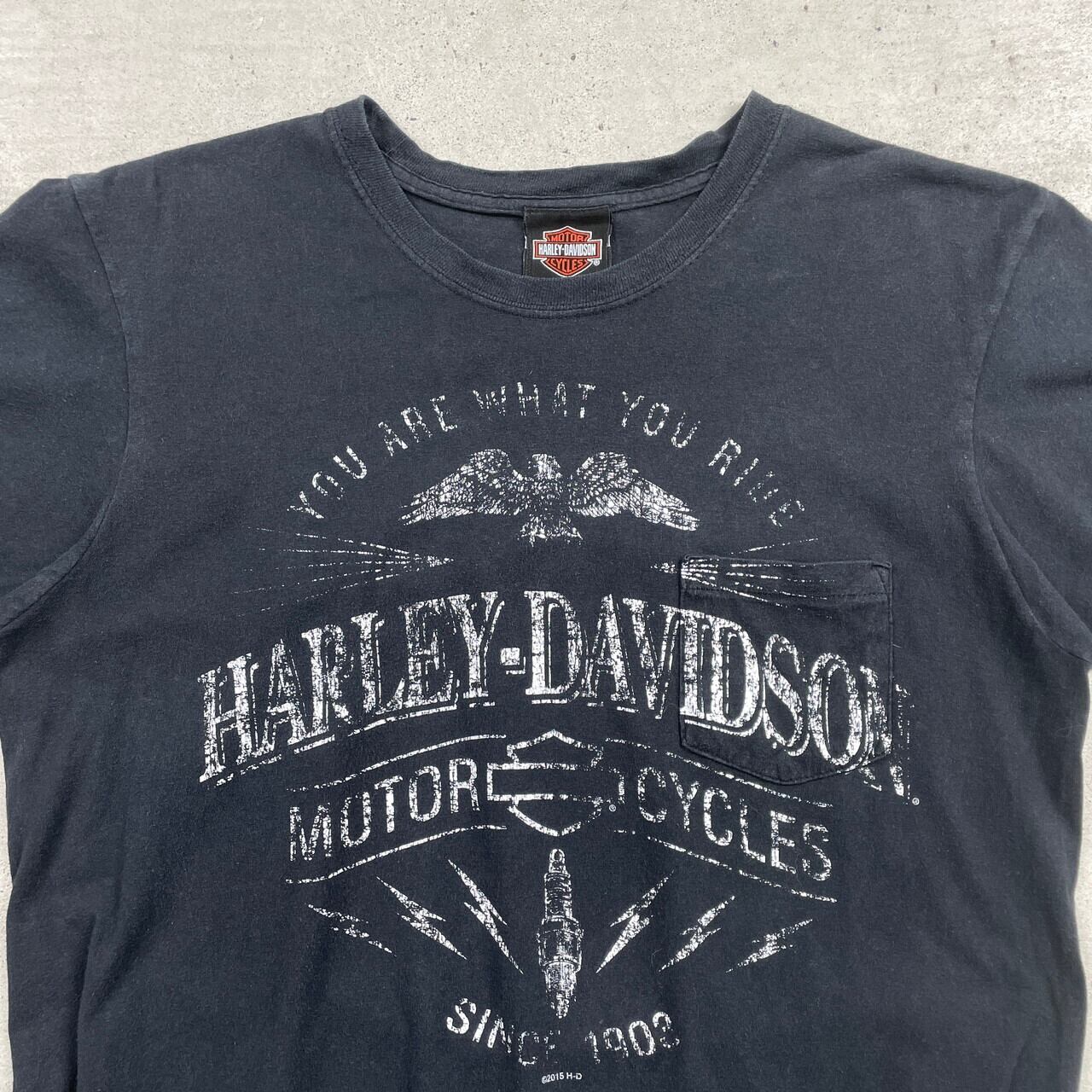 Harley-Davidson ハーレーダビッドソン 両面プリント ポケットTシャツ