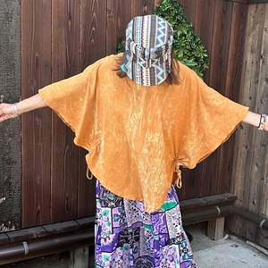 ポンチョ風カットソー