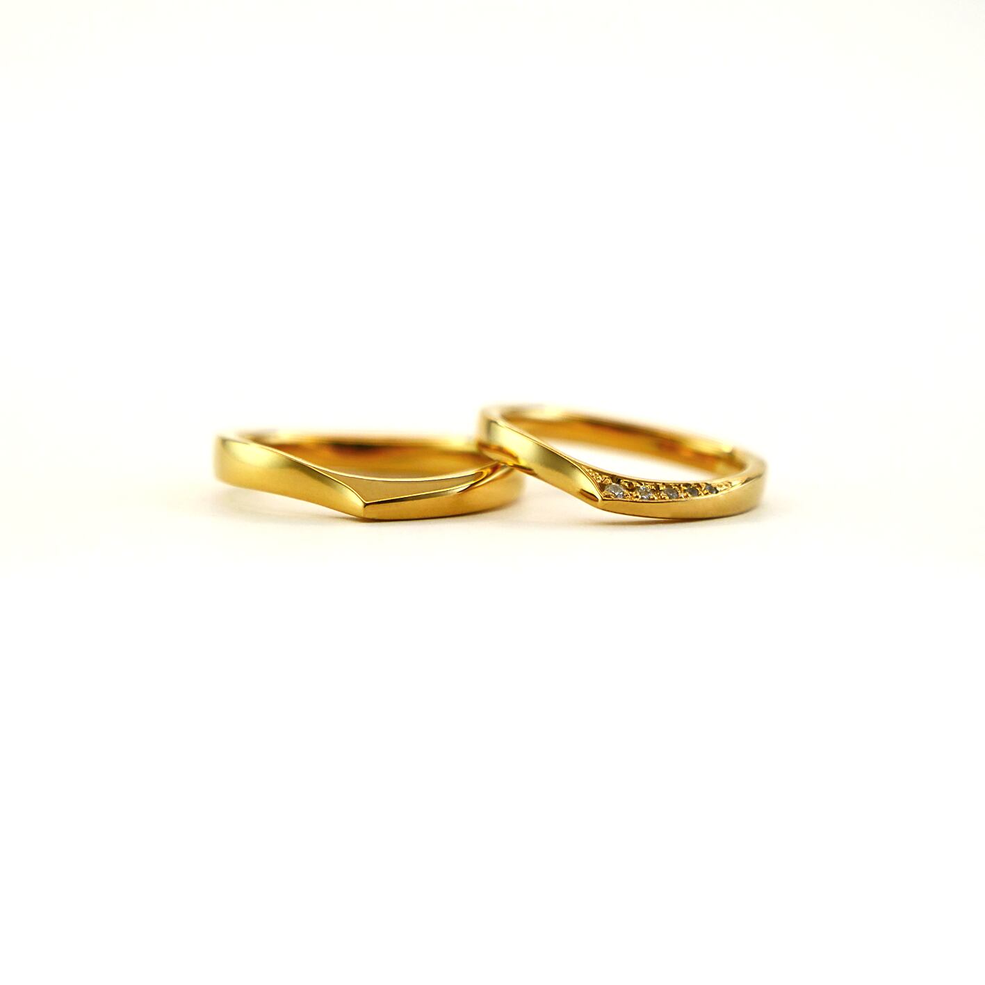 【シルバー結婚指輪 マリッジリング】SV925 モアサナイト 結婚指輪 シルバー マリッジリング ペアリング モアッサナイトシリーズ003